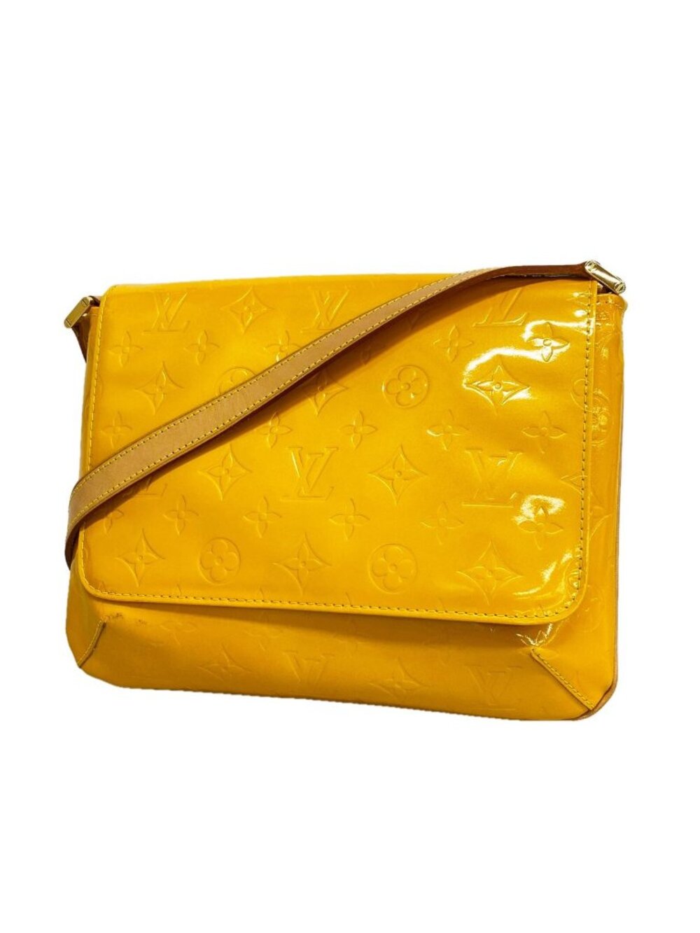 Louis Vuitton Shoulder Bag Vernis Thompson Street Jaune